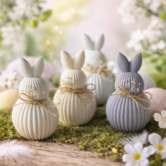 Silikonski kalup za svijeće - zeko 